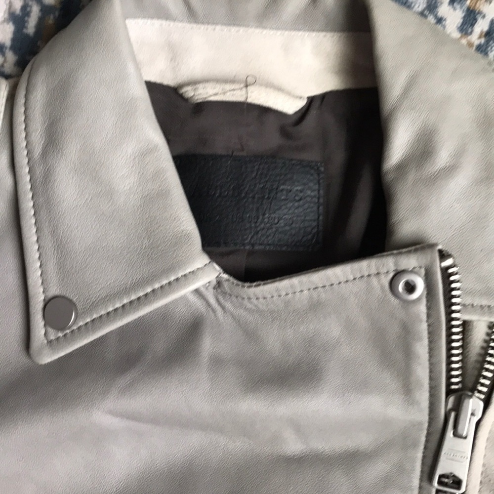 AllSaints Suede Biker Jacket, worn 2 times - Picture 4 of 9